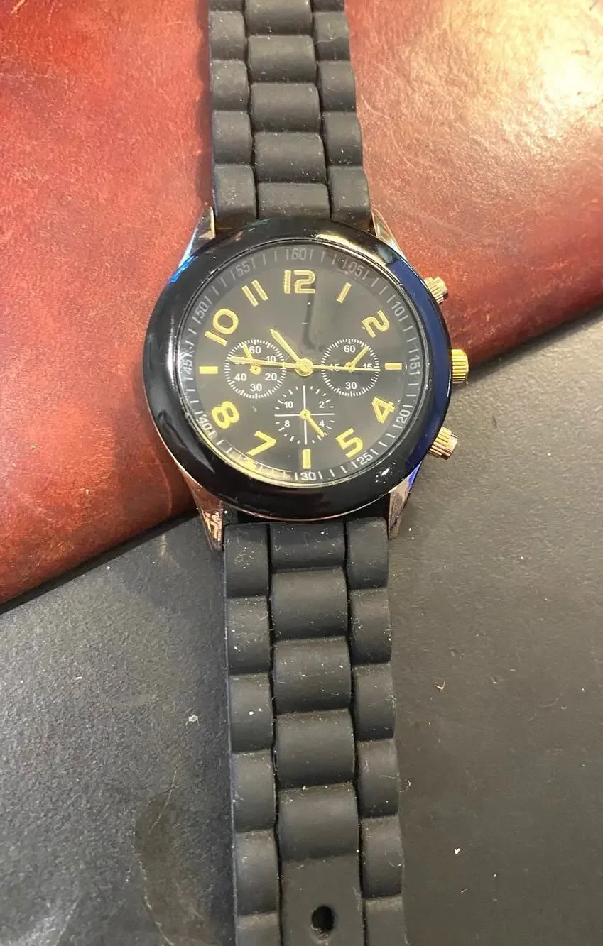 Women's 40mm Gold one and Black Darice Watch